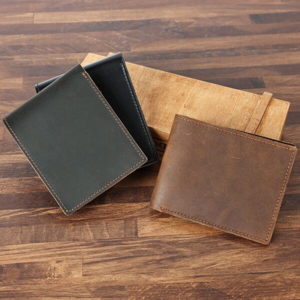 Horse Leather Bi-Fold Wallet - Image 2
