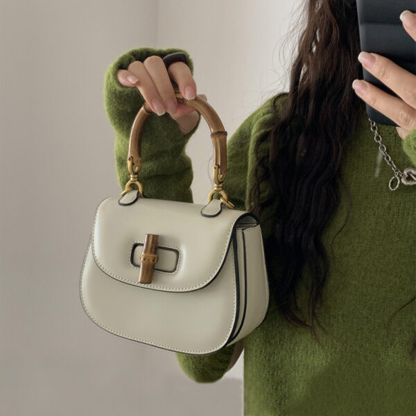 Bamboo Handle Handbag - Image 2